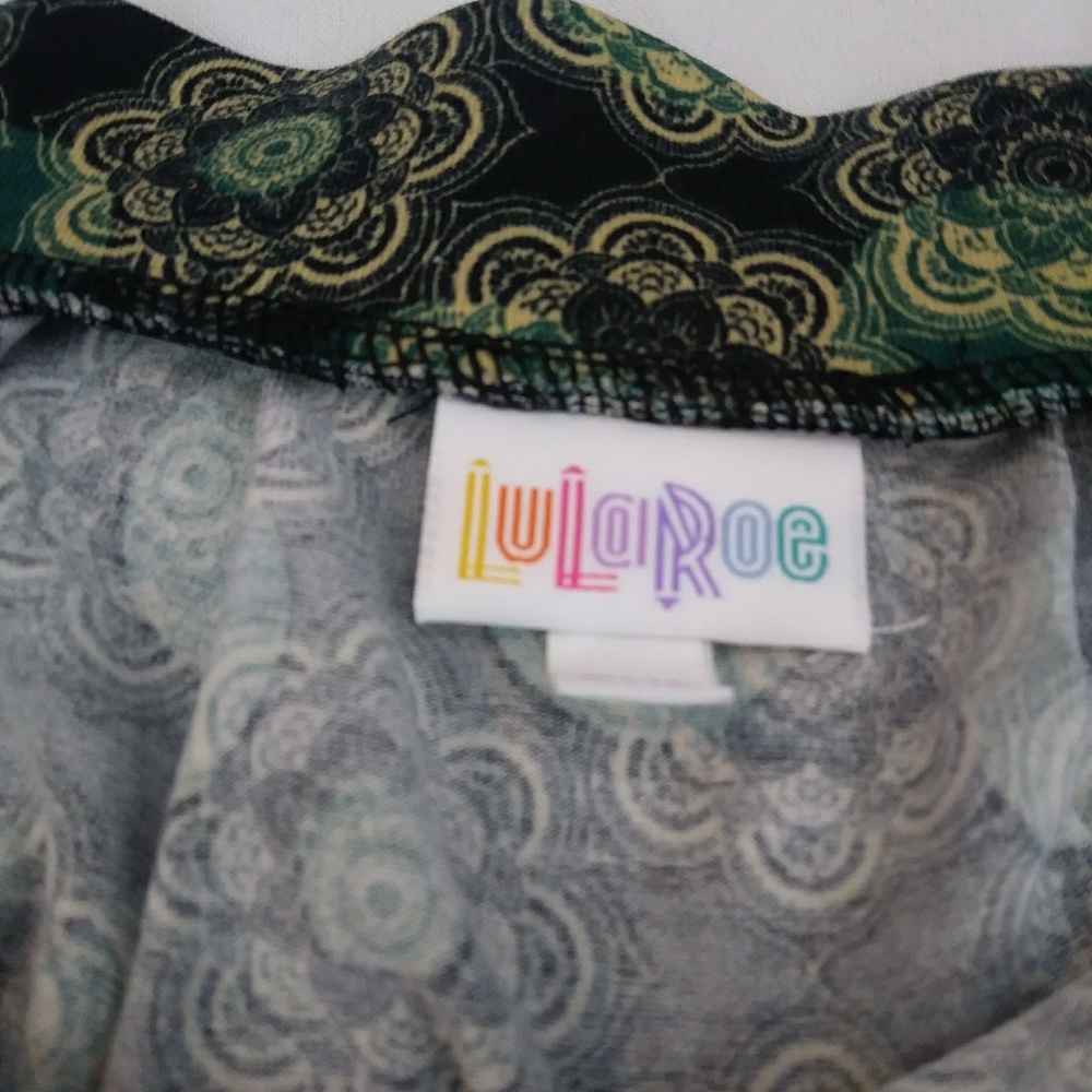 Green Mandala Lularoe Skirt 2x - Picture 5 of 8